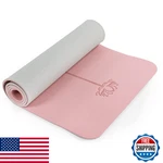 Umineux Non-slip 1/4" Tpe Yoga Mat For Pilates & Home Workout Pink/gray 72"x24". Fixed Price $49.56.
