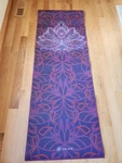 Gaiam Yoga Mat Premium 6mm Print Extra Thick Non Slip Exercise & Fitness Purple. Fixed Price $33.99.