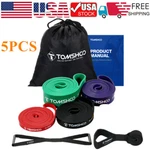 Tomshoo 5pcs Pull Up Assist Bands Set For Full Body Workout And Resistance Q9r6. Fixed Price $31.36.