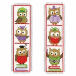 Vervaco Counted Cross Stitch Kit: Bookmarks: Clever Owls: Set Of 2. Fixed Price $22.19.