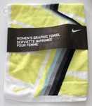 Nike Women's Graphic Towel Terry 15" X 31" White/yellow/black. Fixed Price $19.76.