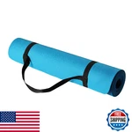 Amazon Basics 0.25" Tpe Exercise Yoga Mat W/ Carrying Strap, Aqua. Fixed Price $38.44.