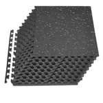 Vevor Puzzle Exercise Mat 12 Pcs Eva Foam Mats Set With Gray Dots 24x24x0.79 In. Fixed Price $110.99.