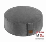 Round Velvet Meditation Pillow D=13"/16" H=5.5" Yoga Bolster 16" Dark Grey. Fixed Price $47.19.