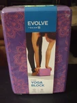 Evolve By Gaiam Foam Yoga Block Purple Patterned Pilates Meditation Balance. Fixed Price $21.81.