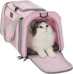 Airline Approved Cat Carrier 17.5 10.5 In, Escape-proof Design With Locking. Fixed Price $63.99.