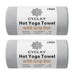 Cyclxy 2 Pack Hot Yoga Towel With Grip Dot Stickyfiber 72.00" X 26.50", Gray. Fixed Price $42.55.