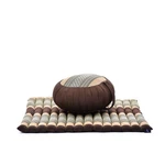 Leewadee Meditation Set: Zafu Cushion Sf10 - Brown 30 X 28 10". Fixed Price $134.25.