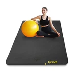 Hatha Yoga Large Tpe Mat 6'x4'x1/2" Extra Thick Non-slip Exercise - .... Fixed Price $136.22.