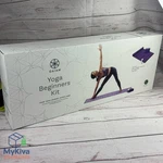 Gaiam Yoga For Beginners Kit Mat Block Strap Foam Pvc One Size Open Box. Fixed Price $19.98.