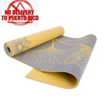 Yoga Reversible Mat, 5mm With Carry Strap, Dahlia And Ginkgo. Fixed Price $23.99.