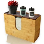 Ebun Bamboo Paper Towel Holder For Multifold, Cfold, Trifold, Zfold Towels .... Fixed Price $55.43.