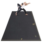 Yoga Mat 7mm 6 X10 Extra Thick Non Slip Black Real Gxmmat Large 12x6/10x6/12'x6'. Fixed Price $299.99.