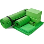 Balancefrom Fitness 7 Piece Yoga Set With Mat, Stretch Strap & Knee Pad, Green. Fixed Price $41.99.