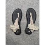Sanuk Yoga Beige Natural Sling Strap Flat Light Thong Sandals Size 9. Fixed Price $19.99.