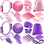 Home Pilates Essentials Kit For 30 Pcs Ring And Equipment Set With Yo.... Fixed Price $51.39.