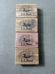 (4) Vintage Ll Bean Cedar Wood Blocks 1x3x2 Duck Outdoor Natural Cottage. Fixed Price $20.00.