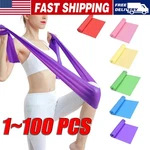 Yoga Stretch Resistance Bands Exercise Pilates Aerobic Gym Home Workout Lot. Fixed Price $41.64.