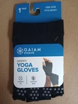 Nwt Gaiam Evolve Grippy Yoga Gloves Black Os Fingerless Comfort Fit Exercise. Fixed Price $13.95.