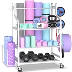Mythinglogic Yoga Mat Storage Racks,home Gym Rack For Dumbbells Kettl.... Fixed Price $154.60.