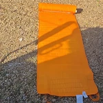 Mainstays Orange Foam Camping Pad 24x64in Roll Up Pillow Polyester. Fixed Price $22.48.