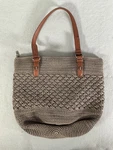 The Sak Crochet Hobo Bag Shopping Leather Strap. Fixed Price $21.99.