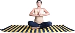 Eco-friendly Organic! Yoga Mat Fitness Yellow Blue Hand Woven Thread. Fixed Price $33.73.