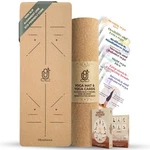 Natural Cork Yoga Mat With Alignment Lines And 55 Instructional Car... Fast Ship. Fixed Price $90.99.
