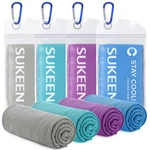 Sukeen 4 Pack Cooling Towels 40x12, Neck Wraps, Ice Towel, Soft Breat.... Fixed Price $30.99.