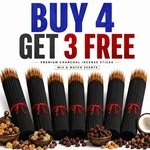 100 Incense Sticks 9'' Strong Fragrance, Hand Dipped Variety Natural Charcoal. Fixed Price $10.91.