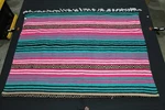 El Paso Saddle Blanket Co Mexican Style Rug 50x75 Serape Southwest Fringe. Fixed Price $29.99.
